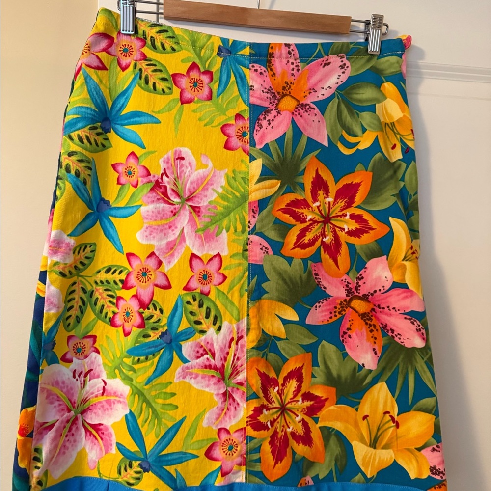 Vintage Tommy Hilfiger Bold Tropical Print Skirt
